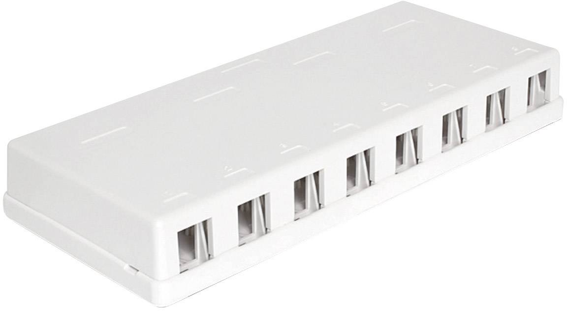 Delock 86209 8 Port Netzwerk-Patchpanel Unbestückt 1 HE Mehrfarbig Unbestückt-0