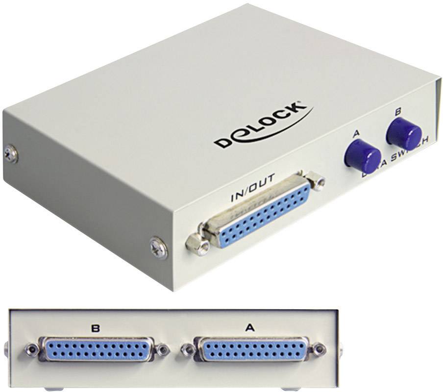 DELOCK 2 Port Parallel-Switch Delock