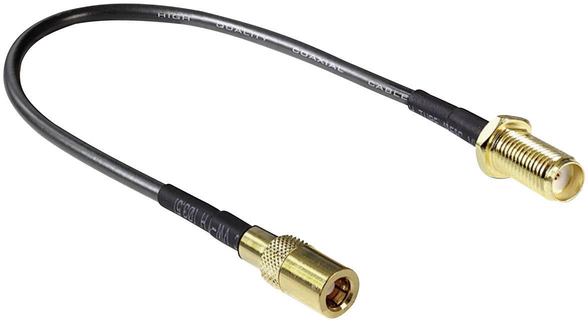 Delock Antennenkabel SMB W bis SMA W 20 cm RG-174 Schwarz-1