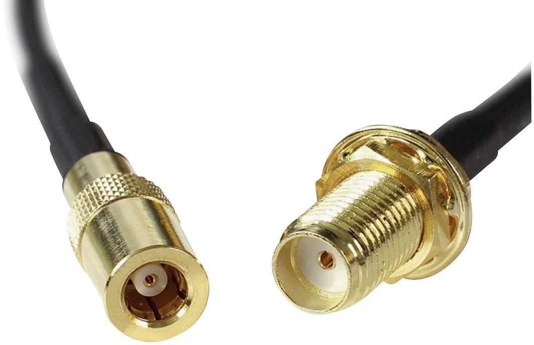 Delock Antennenkabel SMB W bis SMA W 20 cm RG-174 Schwarz-2