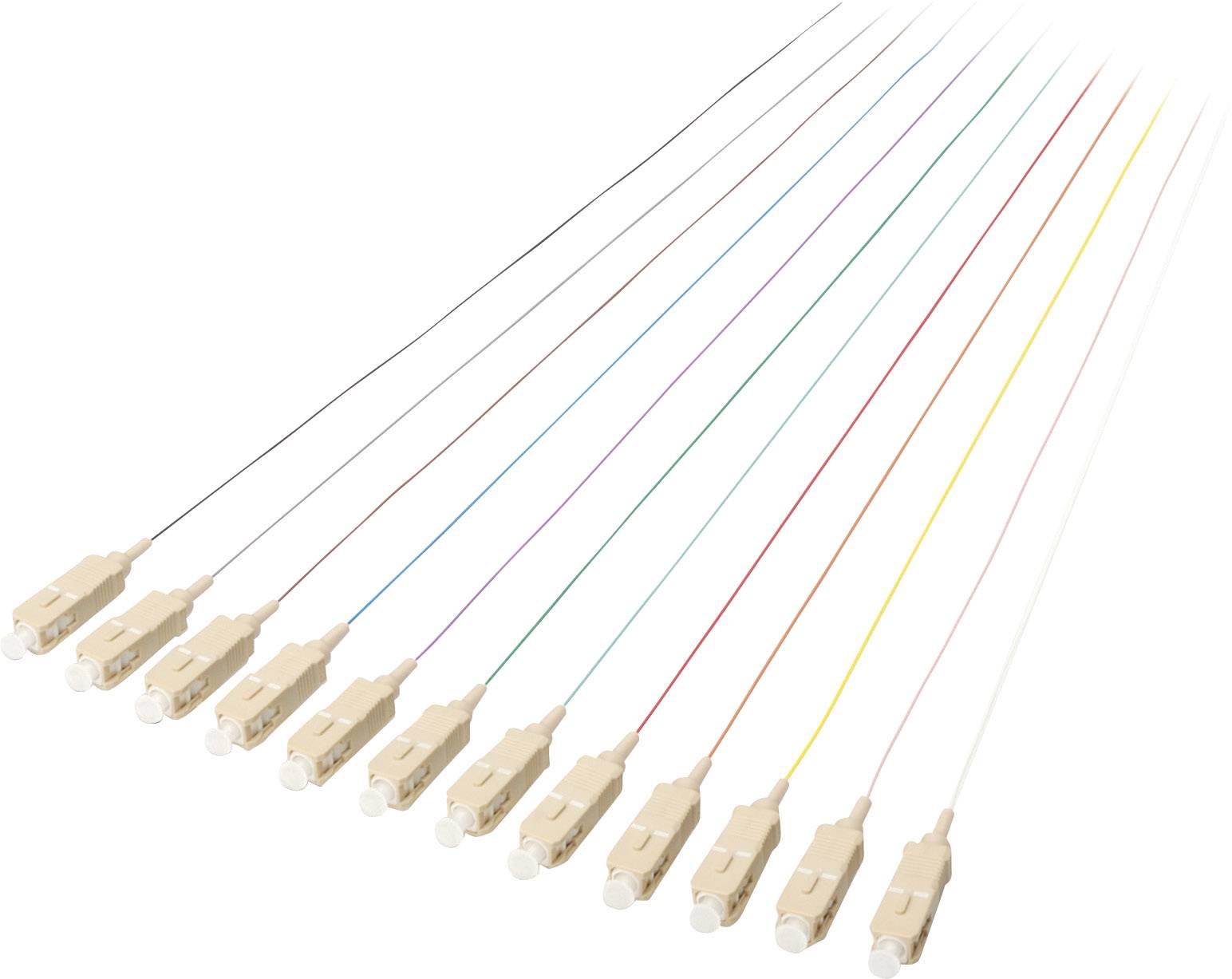 Digitus DK-25221-02/3 Glasfaser LWL Anschlusskabel 2.00 m Weiß, Violett, Schwarz, Türkis, Rot, Pink, Orange, Grün, Grau,...