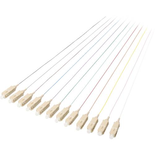 Digitus DK-25221-02/3 Glasfaser LWL Anschlusskabel 2.00 m Weiß, Violett, Schwarz, Türkis, Rot, Pink, Orange, Grün, Grau,...