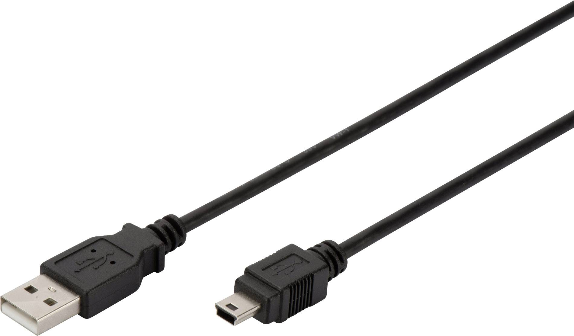 KAB USB 2.0 Verb./3,0m/StA - Mini B / Digitus