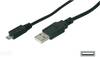 Digitus USB-Kabel USB 2.0 USB-A Stecker, USB-Micro-B Stecker 1.00 m Schwarz AK-300110-010-S