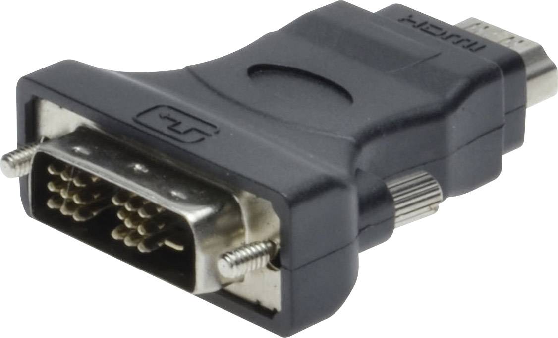 Digitus AK-320500-000-S DVI / HDMI Adapter [1x DVI-Stecker 18+1pol. - 1x HDMI-Buchse] Schwarz-2