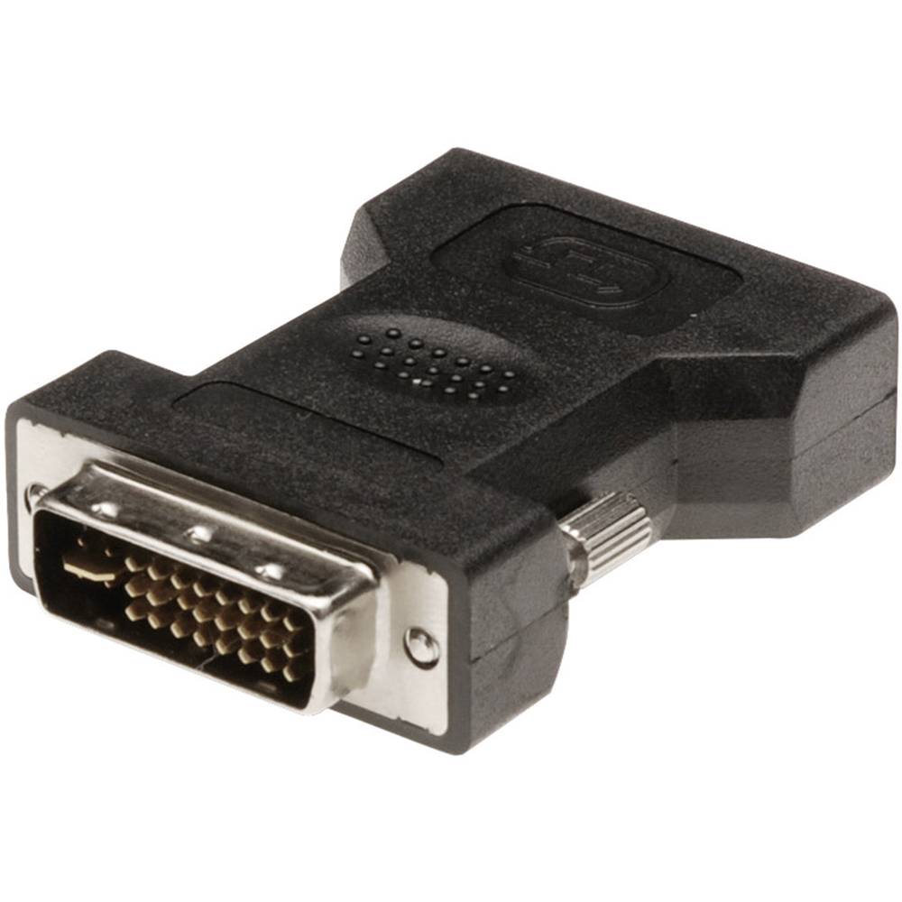 Digitus DVI-VGA Adapter [1x DVI-stekker 24+5-polig => 1x VGA bus] Zwart