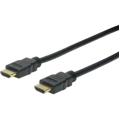 Digitus HDMI Anschlusskabel HDMI-A Stecker, HDMI-A Stecker 2.00 m Schwarz AK-330107-020-S Audio Return Channel, vergolde