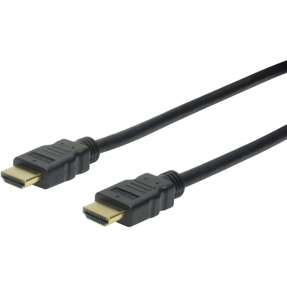 Digitus HDMI Aansluitkabel [1x HDMI-stekker <=> 1x HDMI-stekker] 2 m Zwart