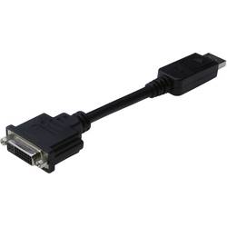Image of Digitus AK-340409-001-S DisplayPort / DVI Adapter [1x DisplayPort Stecker - 1x DVI-Buchse 24+5pol.] Schwarz 15.00 cm