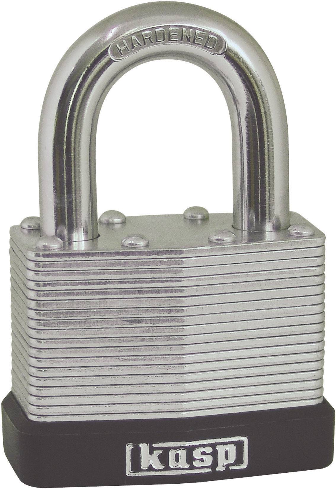Kasp K13040A1 Vorhängeschloss 40 mm gleichschließend Silber Schlüsselschloss-0