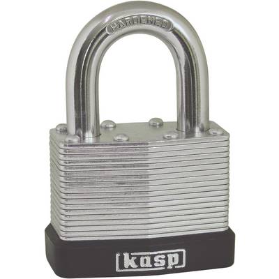 Kasp K13040A1 Vorhängeschloss 40 mm gleichschließend Silber Schlüsselschloss-0