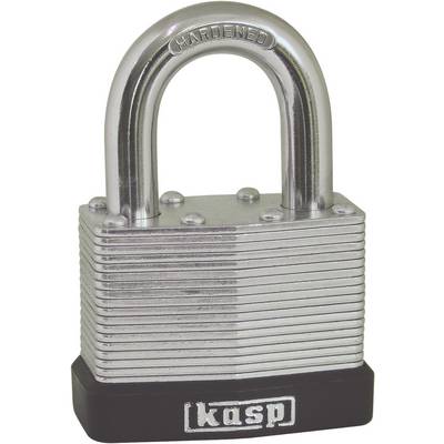 Kasp K13050A1 Vorhängeschloss 50 mm gleichschließend Silber Schlüsselschloss-0