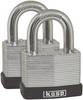 Kasp K13050D2 Vorhängeschloss 50 mm gleichschließend Silber Schlüsselschloss