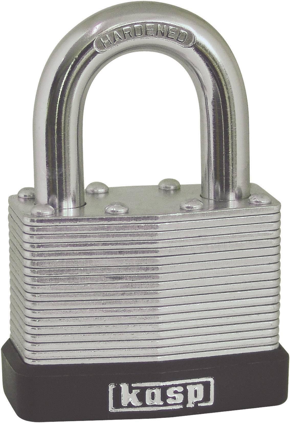 Kasp K13060D Vorhängeschloss 60 mm verschieden schließend Silber Schlüsselschloss-0