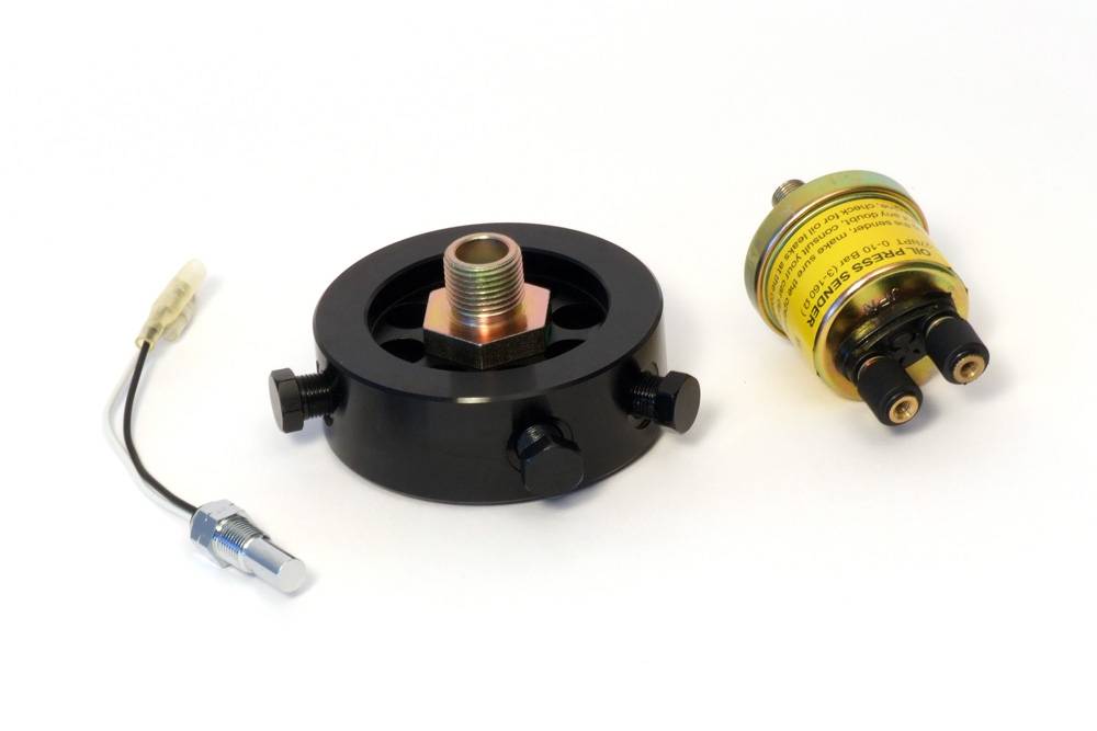 raid hp 660408 Ölfilter-Adapter Öldruckgeber, Öltemperaturgeber 3/4", 1/8"-1