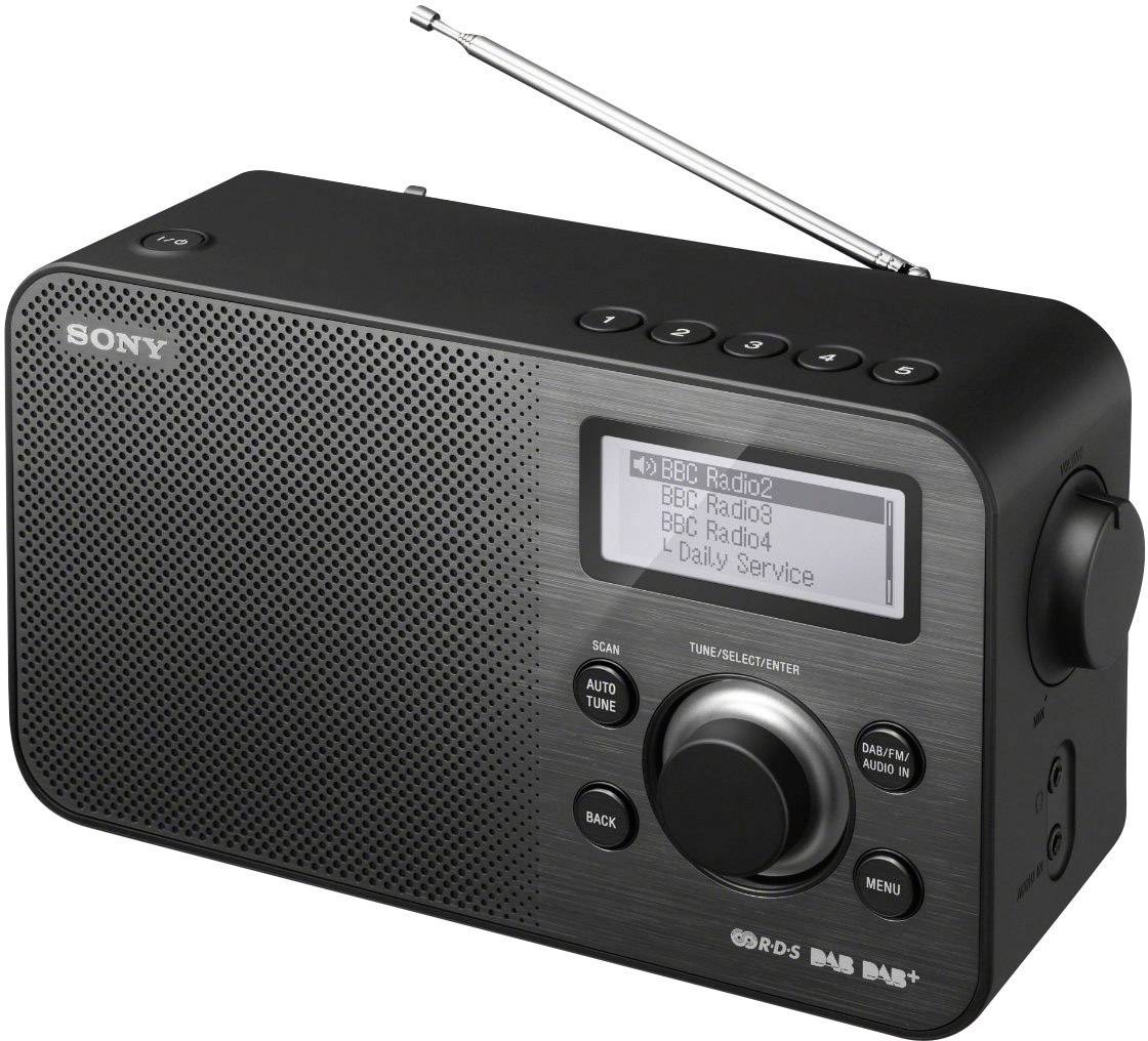 Sony XDRS60 DAB+ Portable radio AUX, DAB+, FM Black from