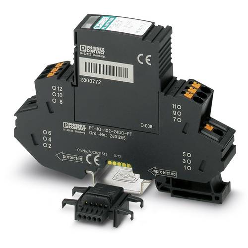 Phoenix Contact 2801257 PT-IQ-1X2-48DC-PT Überspannungsschutz-Ableiter Überspannungsschutz für: Verteilerschrank 10 kA 1...
