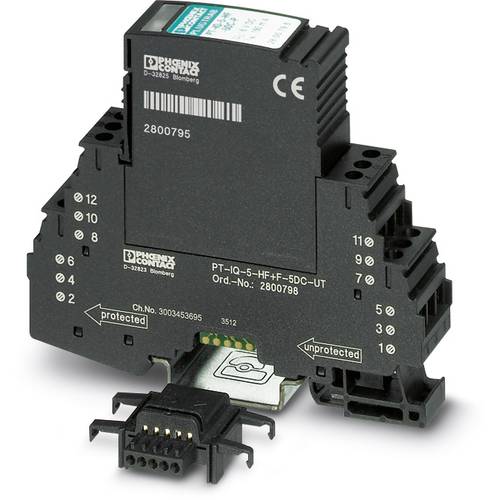 Phoenix Contact 2801292 PT-IQ-5-HF+F-5DC-PT Überspannungsschutz-Ableiter Überspannungsschutz für: Verteilerschrank 10 kA...