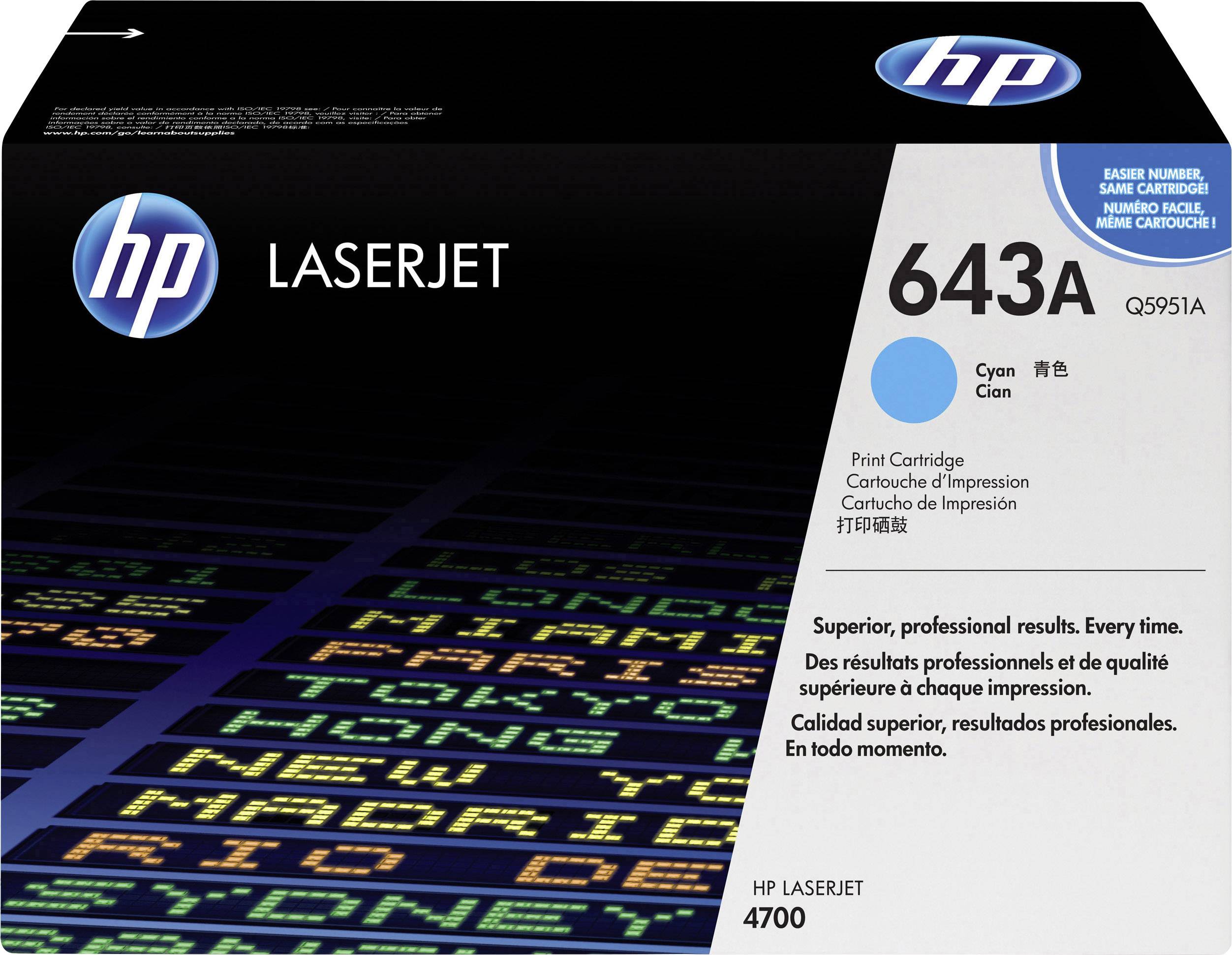 HP 643A Cyan LaserJet Tonerpatrone (Q5951A)