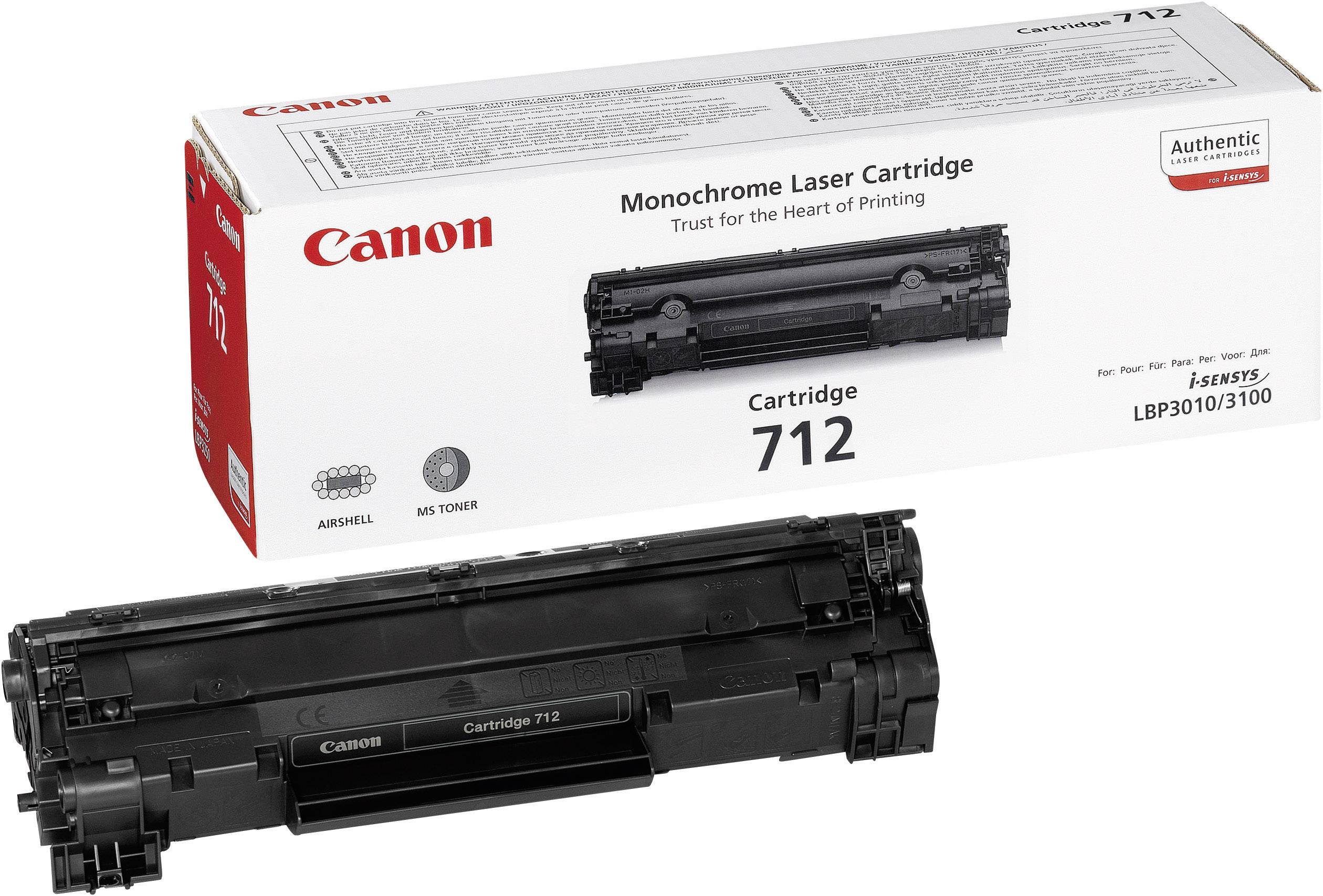 Canon Toner 712 Original Schwarz 1500 Seiten 1870B002AA