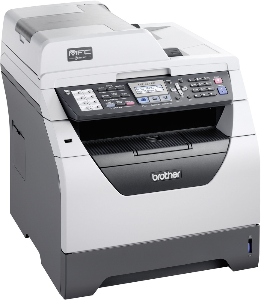 Brother MFC-8370DN S/W-Laserdrucker Multifunktion 4in1, USB,LAN,Duplex,ADF, (Drucker,Kopierer ...