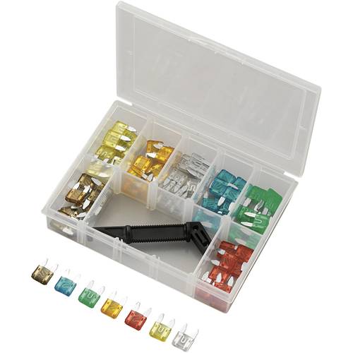 TRU COMPONENTS Y101-70TS Mini Flachsicherung 5 A, 7.5 A, 10 A, 15 A, 20 A, 25 A, 30 A 71 St.