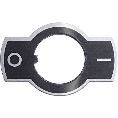 APEM U99 Bezeichnungsschild Aufdruck-Motiv EIN/AUS Schwarz 1 St.