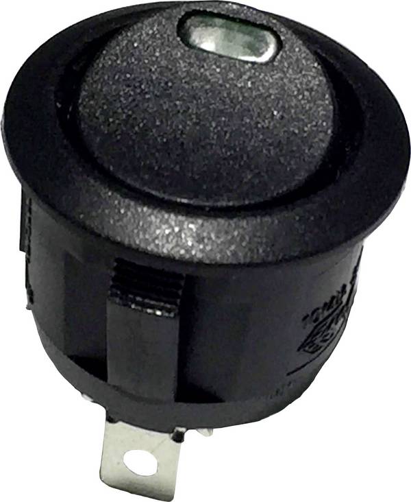 TRU COMPONENTS 700282 Wippschalter R13-112L B/B GREEN 3V 250 V/AC 6 A 1 x Aus/Ein  rastend 1 St.