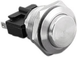 Bulgin MP0031/2 MP0031/2 Vandalismusgeschützter Drucktaster 250 V/AC 5 A 1 x Aus/(Ein) tastend (Ø x H) 21.5 mm x 33.8 mm