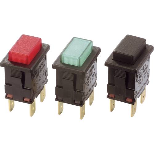 Thumbnail - Arcolectric (Bulgin Ltd.) H8353ABNAB H8353ABNAB Druckschalter 230 V/AC 16 A 2 x Aus/Ein rastend Grün 1 St.