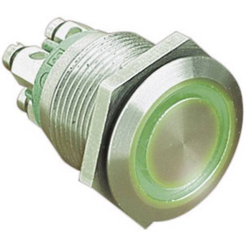 Bulgin MPI002/TERM/GN MPI002/TERM/GN Vandalismusgeschützter Drucktaster 24 V/DC 0.05 A 1 x Aus/(Ein) tastend Grün (Ø x L...