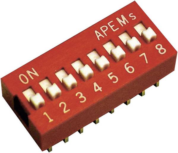 APEM NDS-08-V NDS-08-V DIP-Schalter Polzahl 8 Standard 1 St.