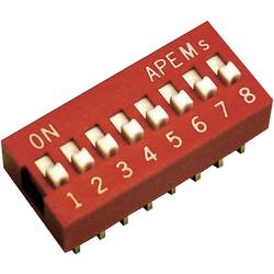 Image of APEM NDS-04-V DIP-Schalter Polzahl (num) 4 Standard 1 St.