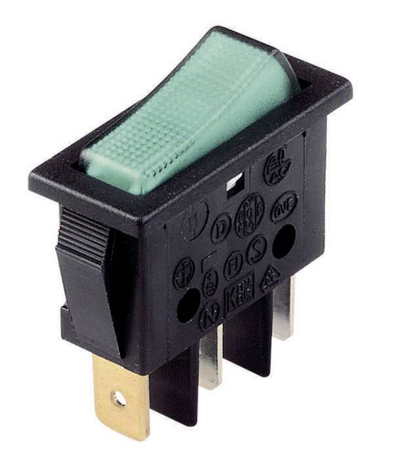 B116C1E00000 Wippschalter B116C1E00000 250 V/AC 16 A 1 x Aus/Ein rastend 1 St.