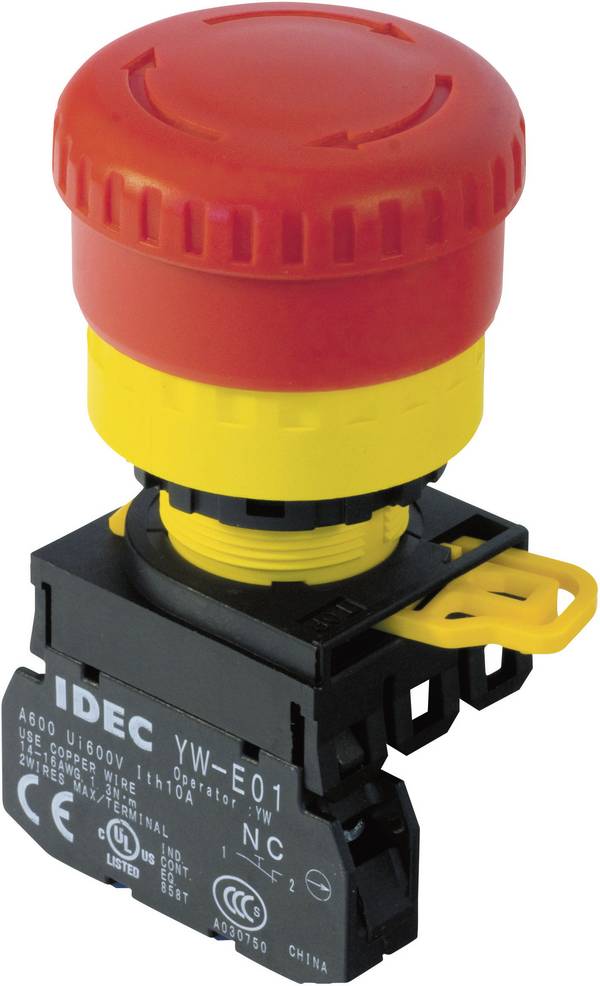 Idec YW1B-V4E01R Not-Aus-Schalter 240 V/AC 6 A 1 Öffner 1 St.