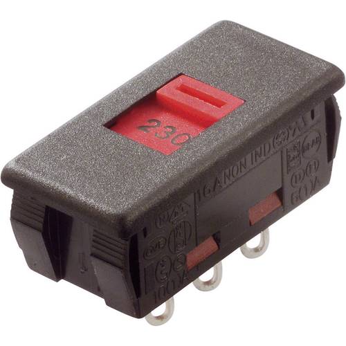 Arcolectric (Bulgin Ltd.) T2228EAAF T2228EAAF Schiebeschalter 250 V/AC 6 A 2 x Ein/Ein 1 St.