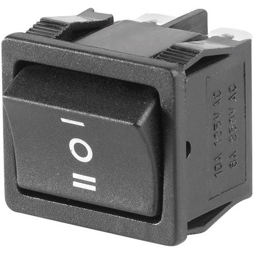 TRU COMPONENTS 1587521 Wippschalter TC-R13-33D-02 250 V/AC 6 A 2 x Ein/Aus/Ein rastend/0/rastend 1 St.