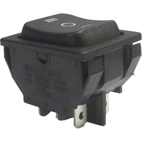 TRU COMPONENTS 1587545 Wippschalter TC-R13-87D-02 250 V/AC 10 A 2 x Ein/Aus/Ein rastend/0/rastend 1 St.