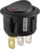 TRU COMPONENTS TC-R13-208B2-02 RD Wippschalter 250 V/AC 10 A 1 x Aus/Ein Leuchtfarben: Rot rastend 1 St.