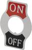 SCI 701006 Indicator Plate ON/OFF Bezeichnungsschild Aufdruck-Motiv OFF/ON 1 St.
