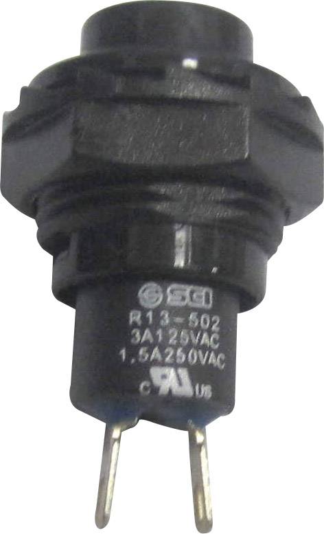 TRU COMPONENTS TC-R13-502A-05BK Drucktaster 250 V/AC 1.5 A 1 x Aus/(Ein) tastend 1 St.