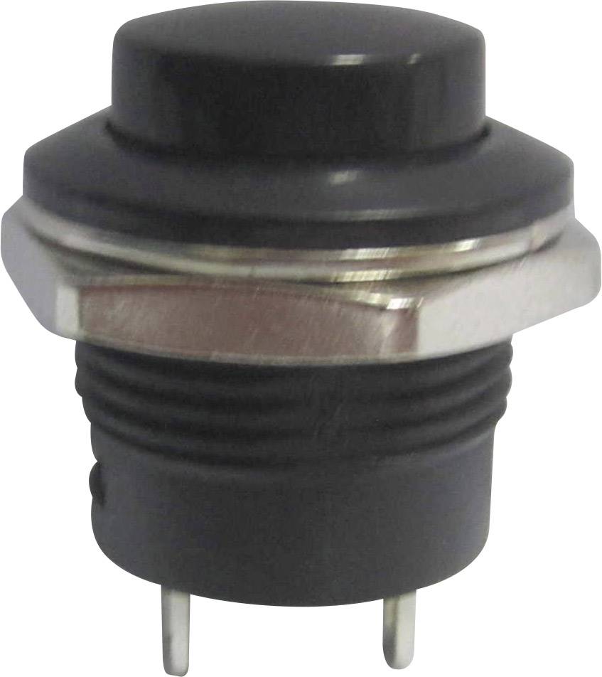 TRU COMPONENTS 1587737 TC-R13-507A-05BK Drucktaster 250 V/AC 3 A 1 x Aus/(Ein) tastend 1 St.