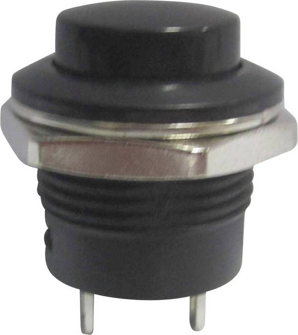 TRU COMPONENTS 1587737 TC-R13-507A-05BK Drucktaster 250 V/AC 3 A 1 x Aus/(Ein) tastend 1 St.