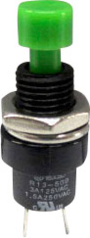 tastend TRU Components TC-R13-509A-05GN Drucktaster 250 V//AC 1.5A 1 x Aus// Ein