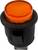 Orangefarbener Sicherheitsknopf, teilweise von einem schwarzen Gehäuse umgeben.