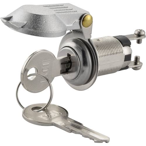 TRU COMPONENTS 1587792 TC-K3-16A2-06 Schlüsselschalter 12 V/DC, 24 V/DC 10 A 1 x Aus/Ein 1 x 90 ° 1 St.