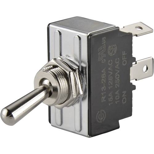TRU COMPONENTS 1587828 TC-R13-28D-01 Kippschalter 250 V/AC 10 A 1 x Ein/Aus/Ein rastend/0/rastend 1 St.
