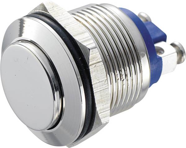 TRU COMPONENTS GQ 19H-N Vandalismusgeschützter Drucktaster 48 V/DC 2 A 1 x Aus/(Ein) tastend   IP65 1 St.