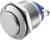 Metallschalter mit rundem Knopf und Gewinde zur Befestigung, geeignet für elektronische Anwendungen und Steuerungssysteme.