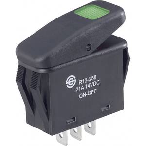 Tru Components Wippschalter Tc R13 258b B G 14 V Dc 21 A 1 X Aus Ein Ip66 Rastend 1 St Kaufen